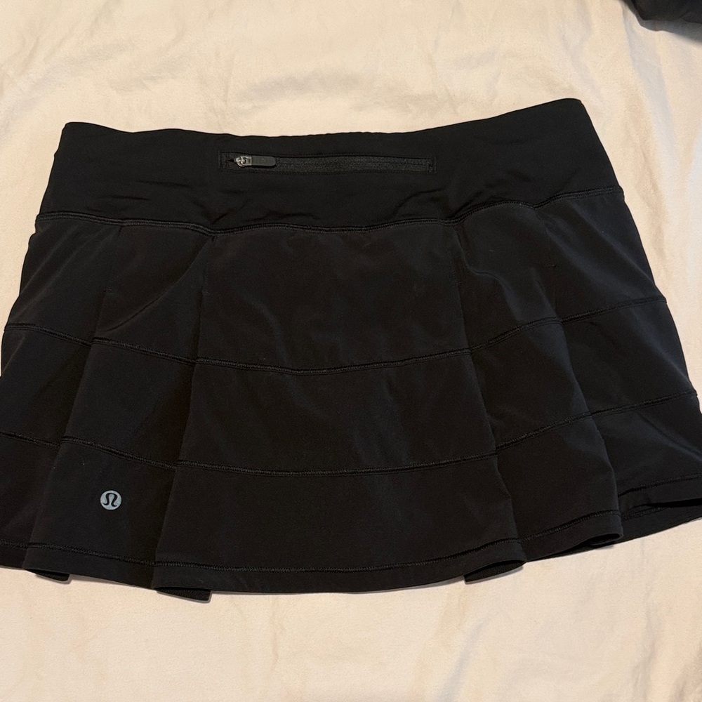 Lululemon Athletica Black Tiered Skirt
